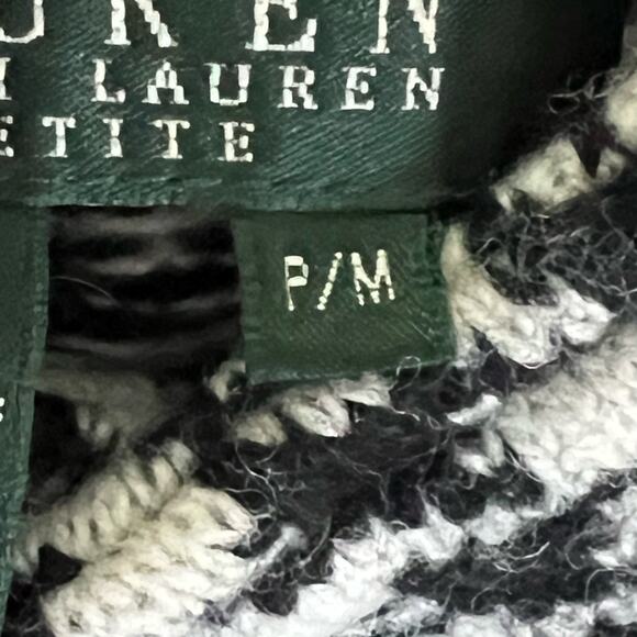 Lauren Ralph Lauren Petite lambswool houndstooth women’s side zip jacket coat - Picture 6 of 6